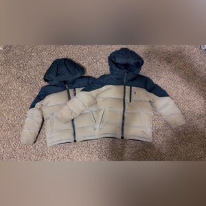 Polo Ralph Lauren Kids Gray and Navy Puffer Jacket